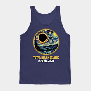 starry night - Total Solar Eclipse - 8 avril 2024 Tank Top